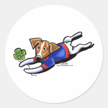 Lucky Jack Round Sticker
