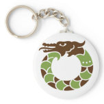 Lucky Jade Dragon Keychain