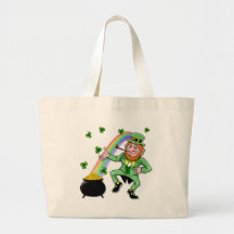 Lucky Leprechaun Canvas Bags