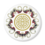 Lucky Longevity Chinese Charm magnets