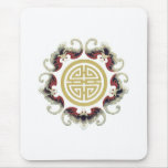 Lucky Longevity Chinese Charm mousepads