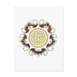 Lucky Longevity Chinese Charm postcards