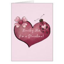 Lucky Me I'm a Grandma Tshirts and Gifts Card
