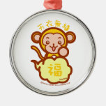 Lucky Monkey Christmas Tree Ornaments