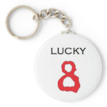 Lucky Number 8 Keychain