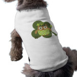 Lucky Owl Dog T-shirt