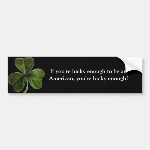 Lucky Patriot Bumper Stickers