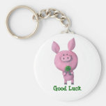Lucky pig -custom text- keychains