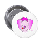 Lucky Pinkie Round Button