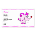 Lucky Pinkie Valentine's Day Business Card