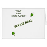 Lucky Play Day Bocce Ball Cards