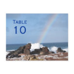 Lucky Rainbow Table Number Postcards