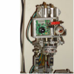 Lucky Robot head photo sculptures