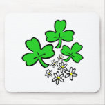 Lucky Shamrocks mousepads
