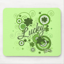 Lucky Shamrocks Mousepads