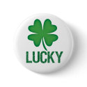 Lucky St.Patrick's day Pin buttons