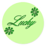 Lucky Round Sticker
