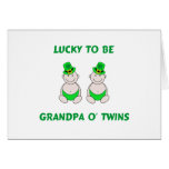 Lucky To Be Grandpa O' Twins cards
