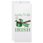 LUCKY TO BE IRISH CUSTOM RACK CARD