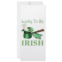 LUCKY TO BE IRISH rack cards