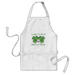 Lucky To Be Twin Mum aprons