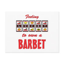 Lucky to Own a Barbet Fun Dog Design Postcard