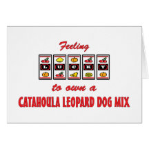 Lucky to Own a Catahoula Leopard Dog Mix Greeting Cards