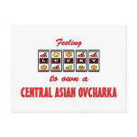 Lucky to Own a Central Asian Ovcharka Fun Design Postcards