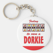 Lucky to Own a Dorkie Fun Dog Design Key Chains