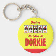 Lucky to Own a Dorkie Fun Dog Design Key Chains