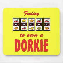 Lucky to Own a Dorkie Fun Dog Design Mouse Mat