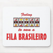 Lucky to Own a Fila Brasileiro Fun Dog Design Mousemat