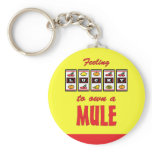Lucky to Own a Mule Fun Design keychains