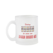 Lucky to Own an Afghan Hound Mix Fun Dog Design Mugs