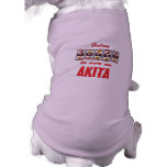 Lucky to Own an Akita Fun Dog Design Pet Clothes