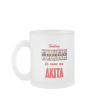 Lucky to Own an Akita Fun Dog Design Mugs
