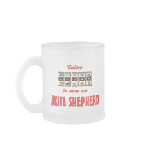 Lucky to Own an Akita Shepherd Fun Dog Design Mugs