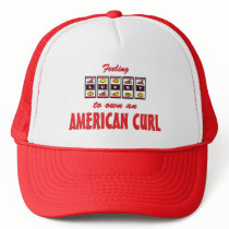 Lucky to Own an American Curl Fun Cat Design Trucker Hat
