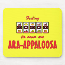 Lucky to Own an Ara-Appaloosa Fun Horse Design Mouse Mats