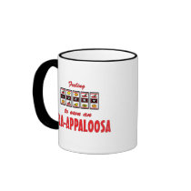 Lucky to Own an Ara-Appaloosa Fun Horse Design Mug