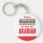 Lucky to Own an Arabian Fun Horse Design Keychains