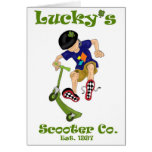 Lucky's Scooter Co. Greeting Card