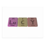 Lucy as Lutetium Carbon Yttrium Post Cards