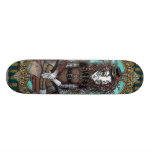 "Lucy" Steam Punk Aviator Fairy Art Skate Board