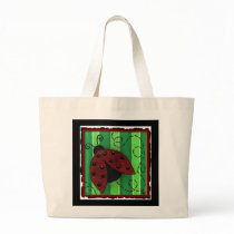 Lucy the Ladybug - ladybug tote bag