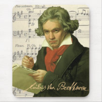 Ludwig Van Beethoven ~ Beethoven Collage Mousepads