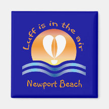 Luffers Sunset_Luff is in the air Newport Beach Refrigerator Magnet