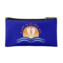 Luffers Sunset_orange type Luff is in the air Cosmetic Bags