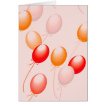 Luftballons Air Grußkarte