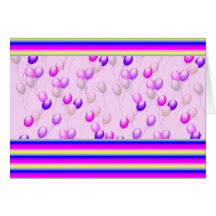 Luftballons Grußkarte